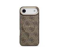 Funda per smartphone Guess Polipiel Marrone MagSafe Logo Classico per iPhone Air