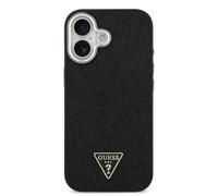 Guess Glitter Triangle Logo MagSafe case per iPhone 17 nero - Nouvo