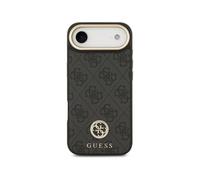 Funda per smartphone Guess Polipiel Nera Strass MagSafe per iPhone