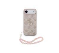 Funda per smartphone Guess Polipiel Rosa Logo 4G Perle per iPhone Air