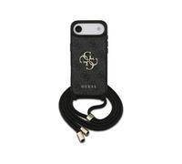 CG MOBILE Guess 4G - Tracolla grande con logo per iPhone Air (nero)