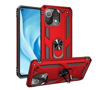 Funda per smartphone Max Power Digital Anello Magnetico Silicone Policarbonato Nera per Xiaomi Mi 11 Lite