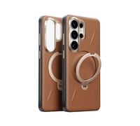 Funda per smartphone Torras Ostand Spin Vegskin Amber Brown per Galaxy S26 Ultra