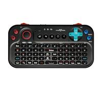 FUNDIAN Tastiera tascabile Bluetooth V2 con Jog Mouse e Audio, Nero, Telecomando Wireless Controller Compatibile con Smartphone, Laptop, Tablet, Nvidia Shield TV, Xiaomi TV Stick, Mi Box, Fire TV