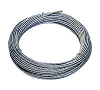 Fune Carda Acciaio in Zincato Antigirevole da Ø 3/4/5/6 mm - Matassa 25 e 100 mt