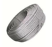 FUNE CAVO ACCIAIO 10 MM -50 MT- 3200 KG CARICO ROTTURA ZINCATA