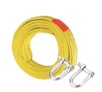 Fune da traino, Cavo di traino for auto da 4 m, resistente, 5 tonnellate, con ganci for cinghia, for furgoni e strade, accessori for,per camion, ATV, barche(U-hook)