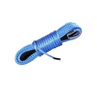 Fune da traino, Cavo di traino portatile for auto, 5 mm x 15 m, cinghia in fibra blu,per camion, ATV, barche