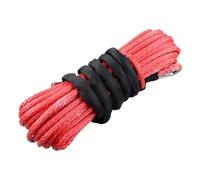 Fune da traino, Cavo for verricello da 15 m, 5 mm/6 mm/7 mm, 5800 libbre/7700 libbre/9300 libbre, fune for, for, linea for,per camion, ATV, barche(Red,7mmx15m)