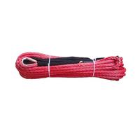 Fune da traino, Fune del verricello 5 mm x 15 m,per camion, ATV, barche(Red)