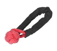 Fune da Traino Resistente con Grillo Morbido da 20 Mm per SUV e Camion, capacità di 41.000 Libbre con Copertura Protettiva Oxford (Rosso)