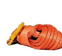 Fune del verricello, 1/2 "x 100 'Verricello sintetico della linea corda del cavo con guaina e gancio (ATV UTV 4 x 4 off-road) per SUV ATV UTV(Grey)