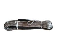 Fune del verricello, 6 pezzi 10mm x 30m Verricello sintetico linea cavo corda con guaina (ATV UTV 4X4 4WD Offroad per SUV ATV UTV(Grey)