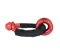 Fune Del Verricello Con Grillo Morbido Sintetico + Set Di Recupero, Grilli Robusti Con Manicotto Protettivo For Camion (U*T*V) E Recupero Di Veicoli ATV(Red Rope Ring)