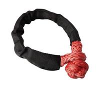 Fune Del Verricello Con Grillo Morbido Sintetico + Set Di Recupero, Grilli Robusti Con Manicotto Protettivo For Camion (U*T*V) E Recupero Di Veicoli ATV(Red Rope)