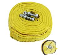 Fune di traino per auto, 5 metri, 5 tonnellate (11,000lbs), corda di traino per auto, con 2 fibbie di sicurezza a U e borsa di stoccaggio, fune per traino di salvataggio, gancio di alta qualità,