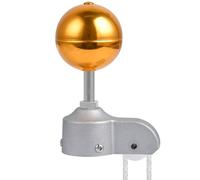 Fune e clip - Set di accessori di Fahnenast, in acciaio inox, 3 sfere dorate Finial | Include 4 ganci girevoli e puleggia camion per 2 tubi di diametro esterno, lunga durata