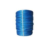 Fune for verricello sintetica ad alta resistenza da 10 mm x 100 m for gru, verricello/ormeggio/trazione/traino/attrezzaggio Leggero e resistente all'abrasione(Blue)