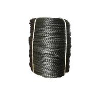 Fune for verricello sintetica ad alta resistenza da 10 mm x 200 m for gru, verricello/ormeggio/trazione/traino/attrezzaggio Con alta visibilità(Gray)