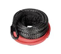 Fune for verricello sintetica da 12 mm x 25 m con guaina protettiva, capacità di 28600 libbre, for camion e veicoli, accessorio for verricello Con alta visibilità
