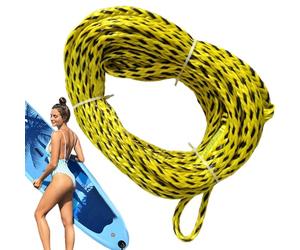 Fune Galleggiante Resistente per Barca, 18 m, Corda di Traino Gonfiabile | PVC Composito Resistente agli e Senza Nodi, Accessorio per Sport Acquatici | Kneeboard tavola da Surf 1-2 Uso Pilota