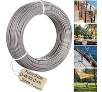 Fune Metallica Cavo Acciaio INOX AISI 316 49F.-D.2mm