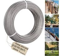 Fune Metallica Cavo Acciaio Zincato 42F. d.3mm