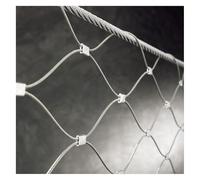 Fune metallica in acciaio inossidabile 304, rete di riempimento per balaustra espandibile da 8 cm/1,5 mm, recinzione di sicurezza per scale, barriera da giardino, rete protettiva durevole 1 x 24 m