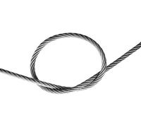 Fune metallica in acciaio inossidabile, Cavo in acciaio inossidabile da 1/8 di pollice, 7x7 trefoli for ringhiere for ponti, argento, diverse misure(20M/65.6Ft)