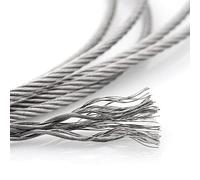 Fune metallica, Pianta rampicante con nucleo a trefoli 7x7 for ringhiera del ponte, traliccio, kit for appendere all'esterno,