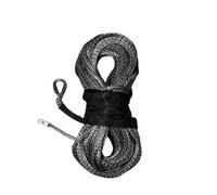 Fune sintetica per verricello, Corda sintetica for verricello 8 mm 26 m 13500 libbre for camion, barca, ATV, auto, multicolore(Grey)