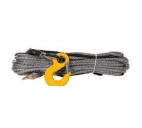 Fune sintetica per verricello, Kit di funi sintetiche for verricello da 10 mm x 30 m con gancio for ATV UTV multicolore(Grey)