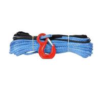 Fune sintetica per verricello, Kit di funi sintetiche for verricello da 10 mm x 30 m con gancio for ATV UTV multicolore(Blue)