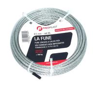 Fune zincata commerciale FacoPlast 72 fili