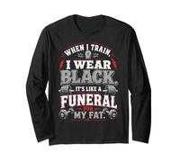 Funeral for My Fat Gym Workout Weightlifting Humor Maglia a Manica