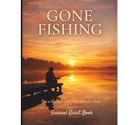 Funeral Guest Book: Gone Fishing