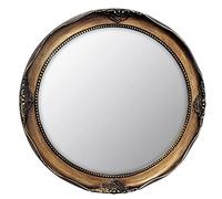 Funerom Specchio decorativo da parete, stile vintage, 31 cm, rotondo, oro anticato