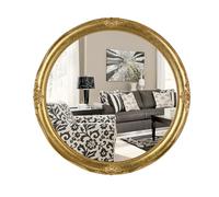 Funerom Specchio decorativo da parete vintage rotondo (oro, 40,6 cm)