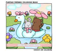 Funfair Days: A Cute and Cozy Coloring Book for Left-Handed Adults & Kids - Easy Animal Scenes and Adorable Moments to Color
