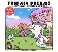 Funfair Dreams: A Scandinavian Snug Life Coloring Book for Left-Handed Teens and Adults: Whimsical Fairground Magic with Cute Nordic Animals and Cozy ... for Relaxing, Smudge-Free Coloring Fun