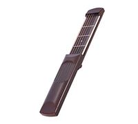 FUNFANG Chitarre elettriche Hobby Strumento di pratica acustica Chitarre Portatile Tasca Chitarra acustica Strumento di pratica Gadget Chord Trainer 6 corde 4 Fret Modello Tastiera in palissandro