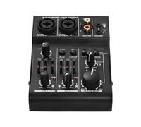 FUNFANG tavola armonica dj mixer board scheda audio a 3 canali Console di miscelazione Mixer audio digitale Built-in 48 V Phantom Power 5 V Alimentazione USB per Home Studio Registrazione Rete DJ