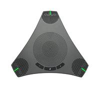 FUNFANG Telefono con vivavoce, microfono da conferenza USB Microfono omnidirezionale per computer Microfono per computer a 360 ° Pickup vocale con tasto mute per Skype/videoconferenza/corso