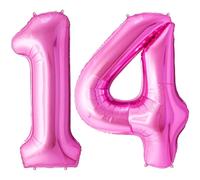 FUNFEST Palloncini 14 o 41 Anni Rosa Giganti 100cm