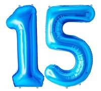 FUNFEST Palloncini 15 o 51 Anni Bleu Giganti 100cm