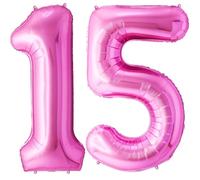 FUNFEST Palloncini 15 o 51 Anni Rosa Giganti 100cm