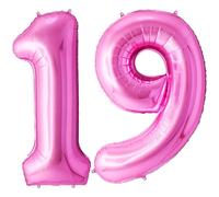 FUNFEST Palloncini 19 o 91 Anni Rosa Giganti 100cm