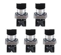 Funfob 5 Pezzi 22mm Latching 2 Selettore Rotativo A 3 Posizioni No Selettore Zb2-Be101C Nero