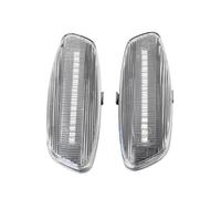 FUNFOB Indicatori di direzione per Citroen C3 C4 C5 DS3 DS4 Indicatore di Direzione Dinamico A LED per Auto Luce di Posizione Laterale Indicatori Specchio Lateral(Crystal)
