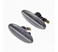 FUNFOB Indicatori di direzione per Vauxhall per Movano per Mk2 2010-2020 Pre-Facelift Ripetitore Laterale Dinamico LED Indicatore Direzione Sequenziale Indicatori Specchio Lateral(Crystal)